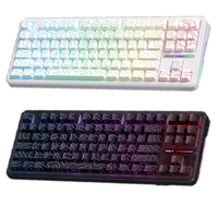 AULA F87 Pro Mechanical Keyboard Gaming 75% TKL Layout Wireless Hot-Swap RGB Custom Bluetooth Keyboard Colors Gasket