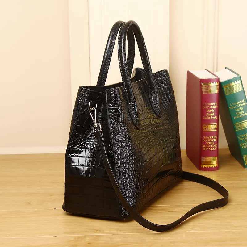 Imagem -06 - Bolsas Padrão Crocodilo para Mulheres Bolsas de Ombro de Couro Messenger Bolsa de Luxo Tendências Designer 2023