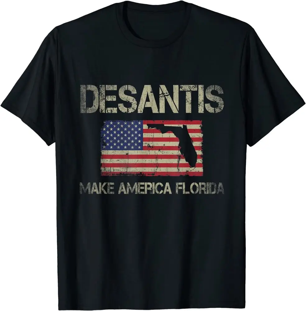 Make America Florida, DeSantis 2024 Election  US Flag T-Shirt For Men Clothing Women Short Sleeve Tees Y2K Tops New Arrival