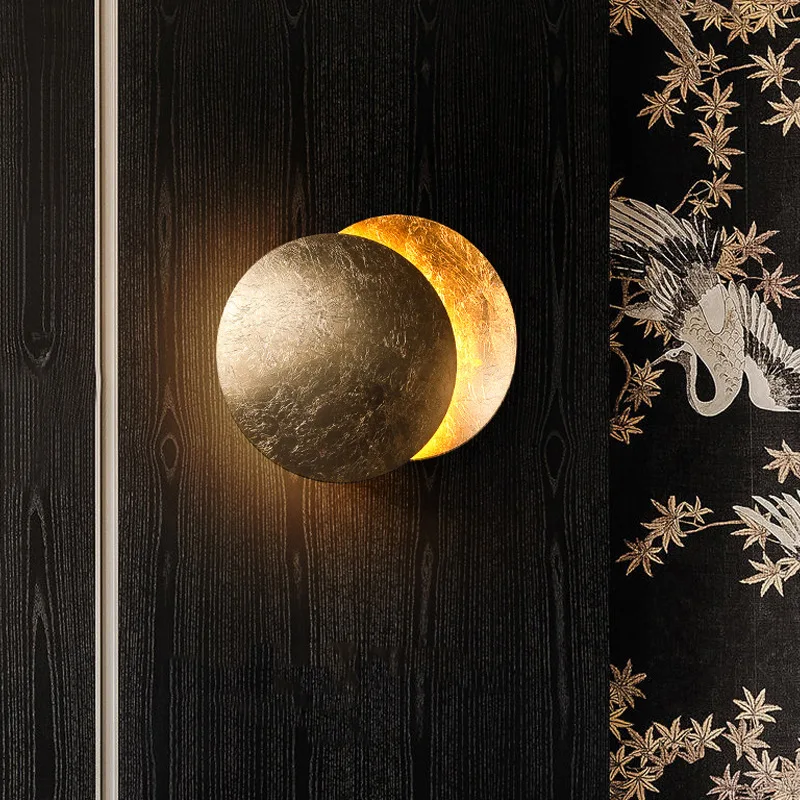 

Moon Wall Lamp for Home Nordic Vintage Decoration Lighting Sconces Fixture for Aisle Stairs Study Bedroom Bedside Led Wall Light