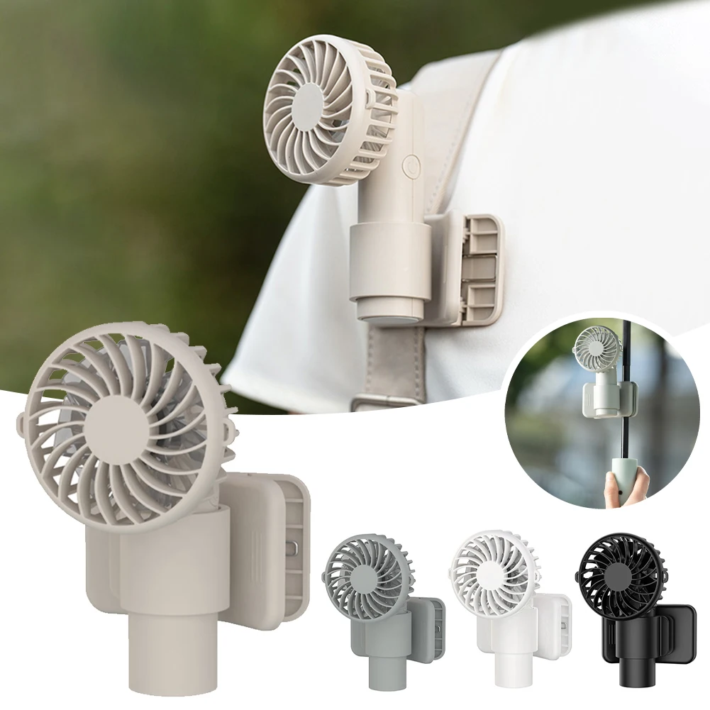 

Mini Clip Fan,Portable Fan Hanging Neck USB Rechargeable Fan 3-Speed Small Outdoor Work Camping Waist Fan for Sports Hiking