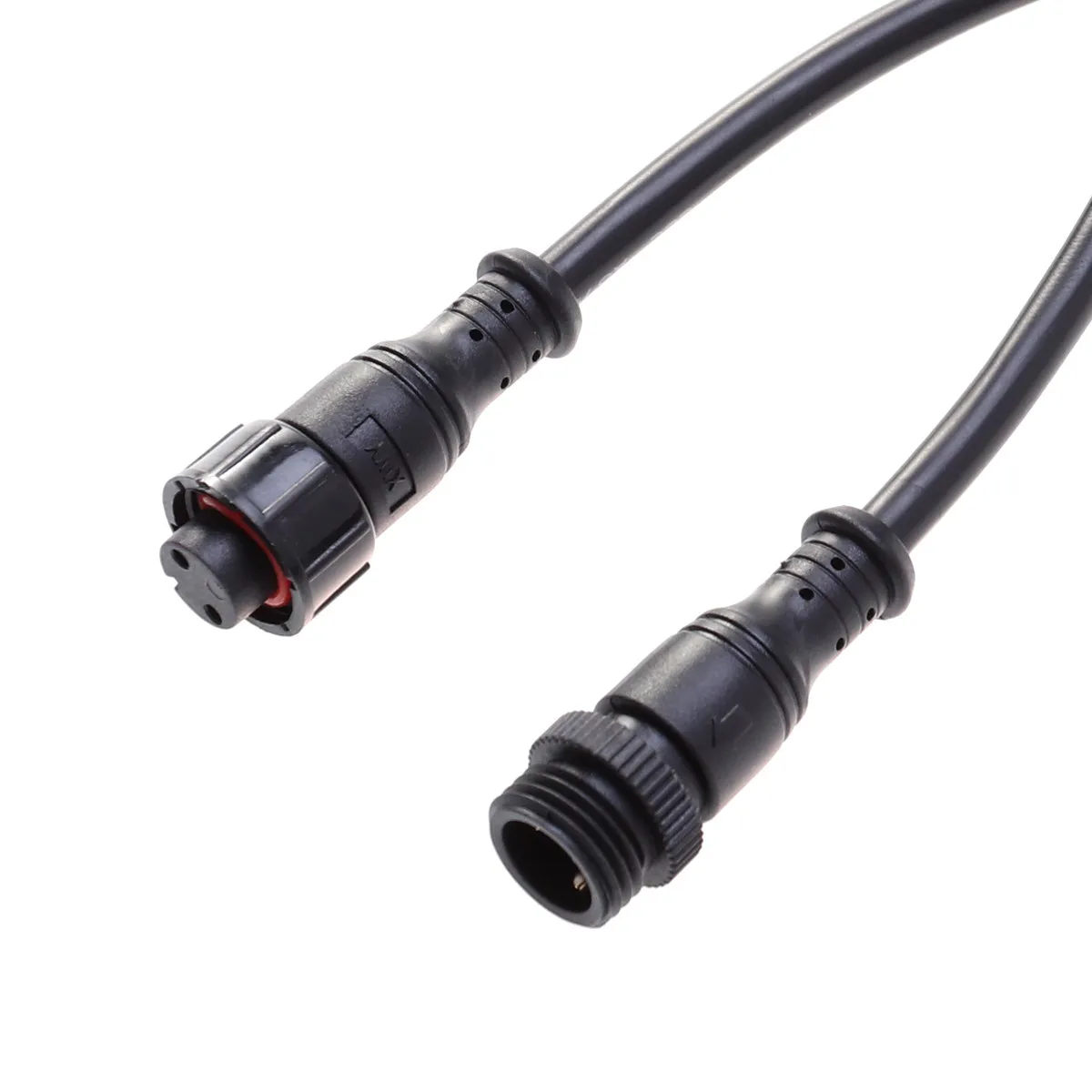 2Pcs Waterproof String Light Connector M15 Type Outdoor Garden Patio Lighting Cable Copper Core Low Resistance Heat Resistant