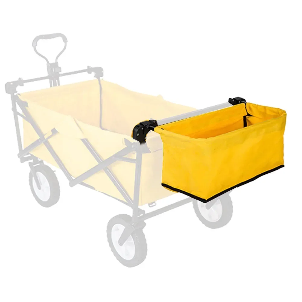 Camping Wagon Cart Tail Storage Bag GardenTrolley Cart Tail Pocket Rear Bag Outdoor Fabric Portable Storage Bag Accessories