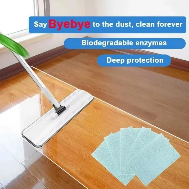 30-120PCS Floor Cleaner Tablets Water-Soluble Sterilizing Fragrant Bathroom Kitchen Deodorant Dirt Toilet Cleaning Sheet
