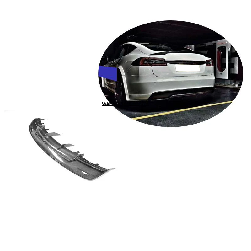 

Carbon Fiber Bumper Rear Lip Diffuser for Model S 2014-2016