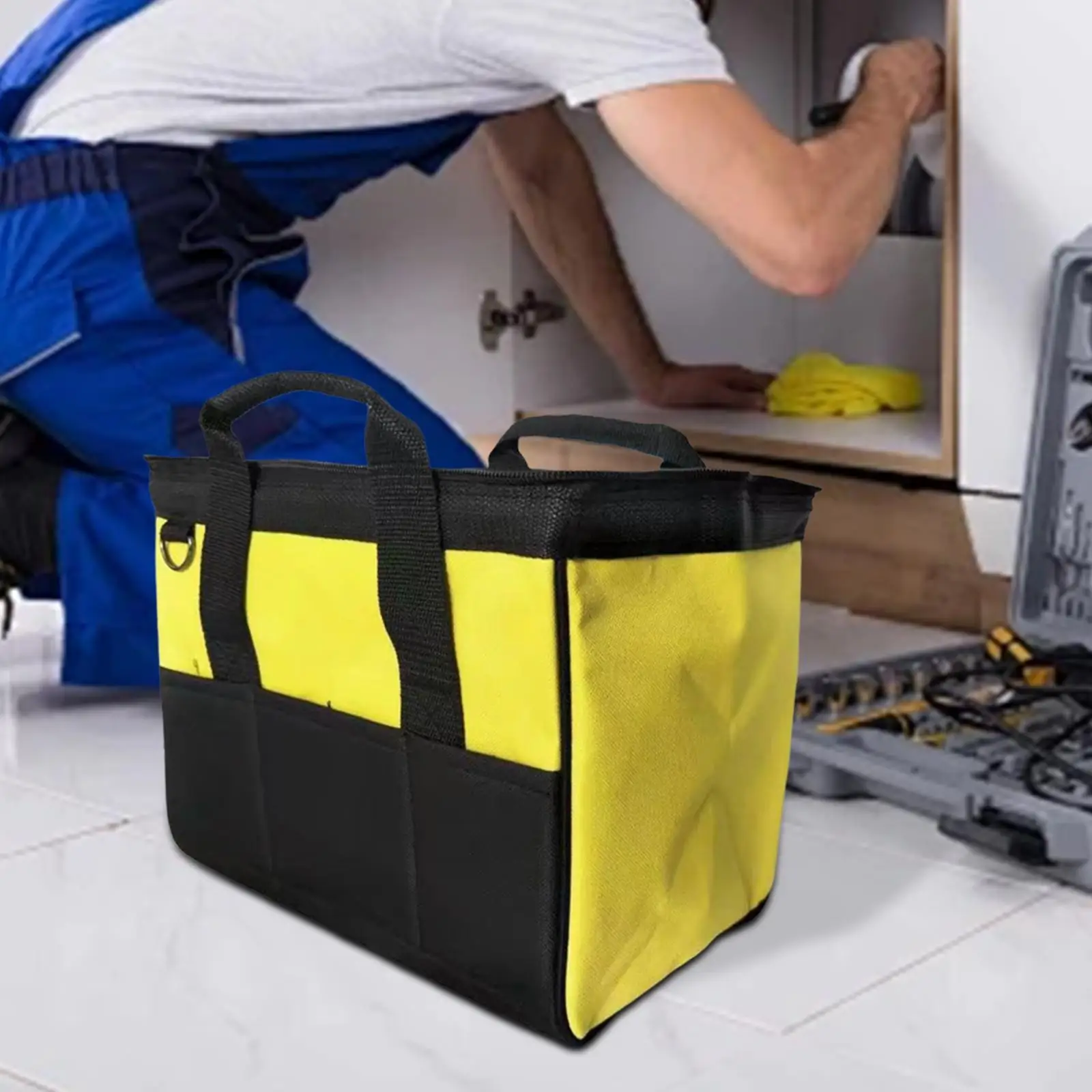 

Oxford Cloth Tool Shoulder Bag Tote Versatile for Electrician Carpenter