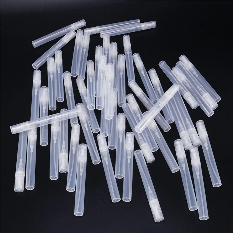 

500 шт./лот, 5 мл, пустой прозрачный пластиковый распылитель для макияжа, распылитель для духов, многоразовая бутылка