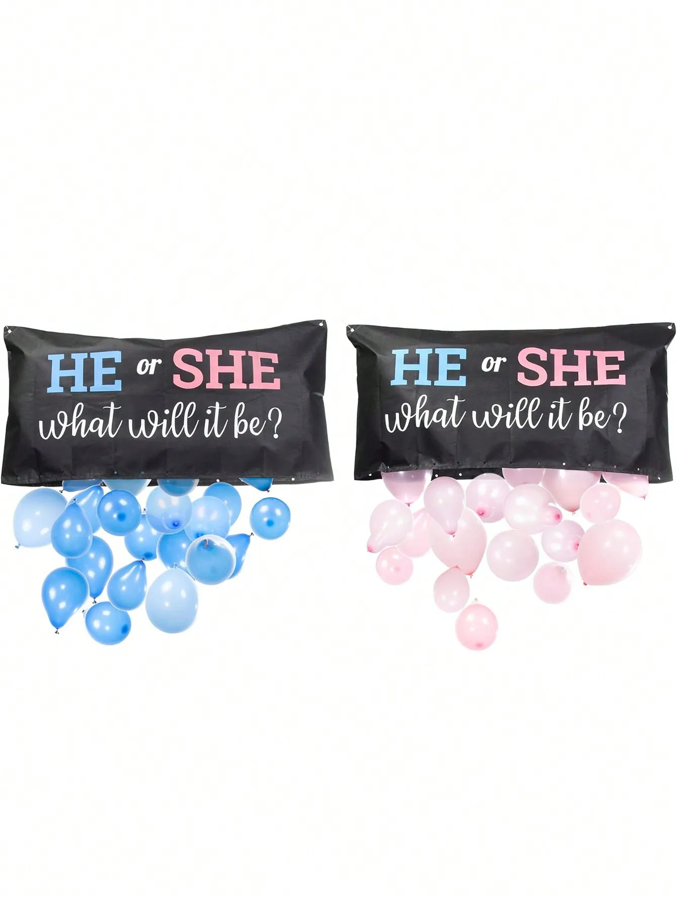 1set Gender Reveal Balloon Drop Bag | He or She, What Will it Be?