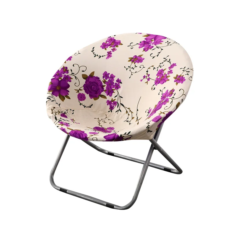 Milk silk stretch lazy outdoor folding chair cover cross-border e-commerce moon chair sun chair radar chair cover