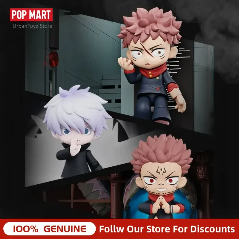 

Genuine Pop Mart Jujutsu Kaisen Scene Blocks Gojo Yuji Anime Model Desktop Decor Collectible Gift For Adult Hobby Collectors