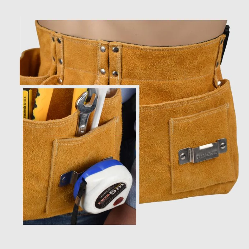 Tool Bag, Electrician Tool Belt Bag, Wrench Pliers Hammer Storage Bag, Repair Tool Organizer, Electric Drill Bag