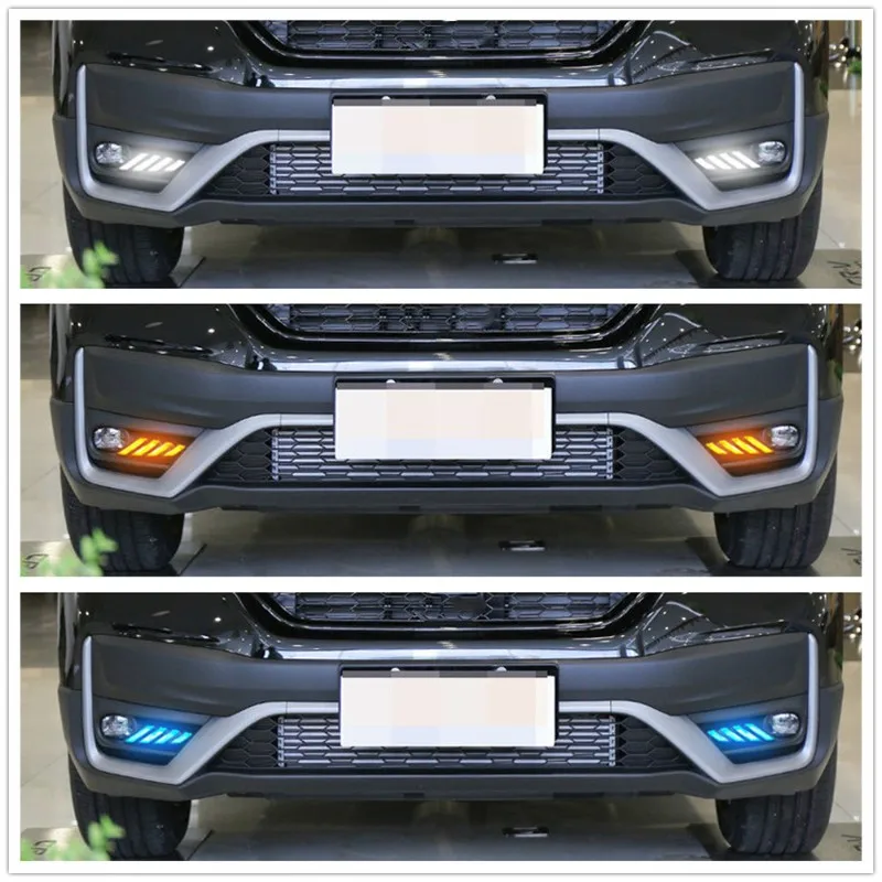 

A13Z-аксессуары для Honda CRV 2020-2022 светодиодные дневные ходовые огни DRL противотуманные фары указатель поворота