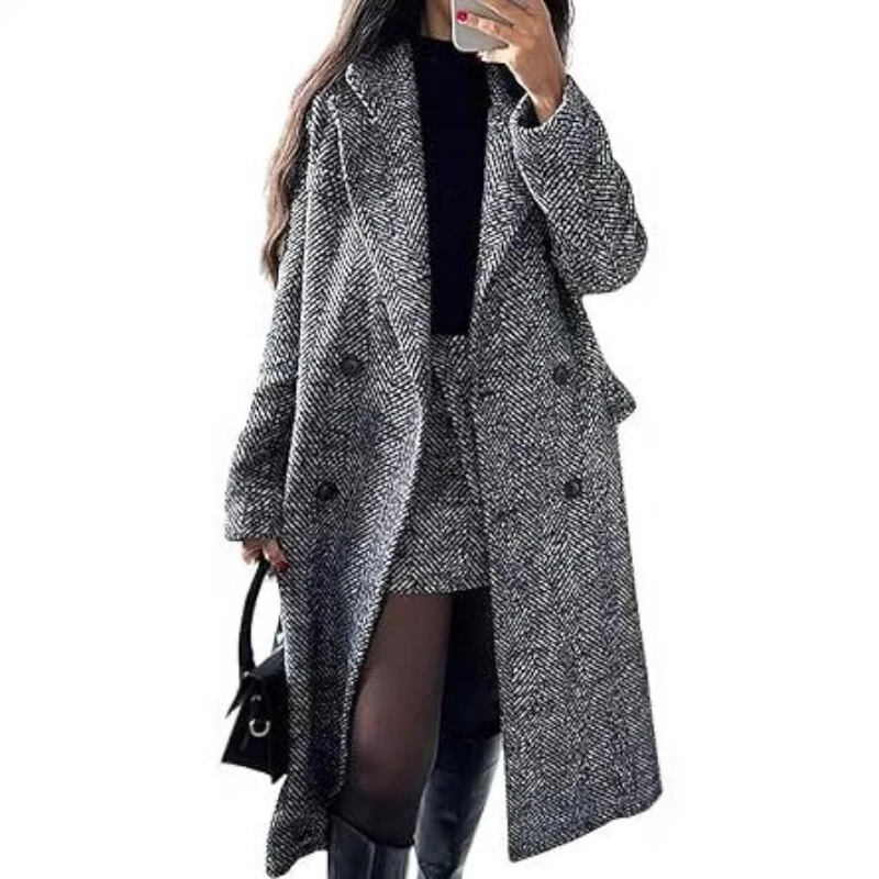 

Woolen Blazer Women's 2025 Autumn/winter New Temperament, Small People Look Tall, Slim Waist, and Thickened Tops