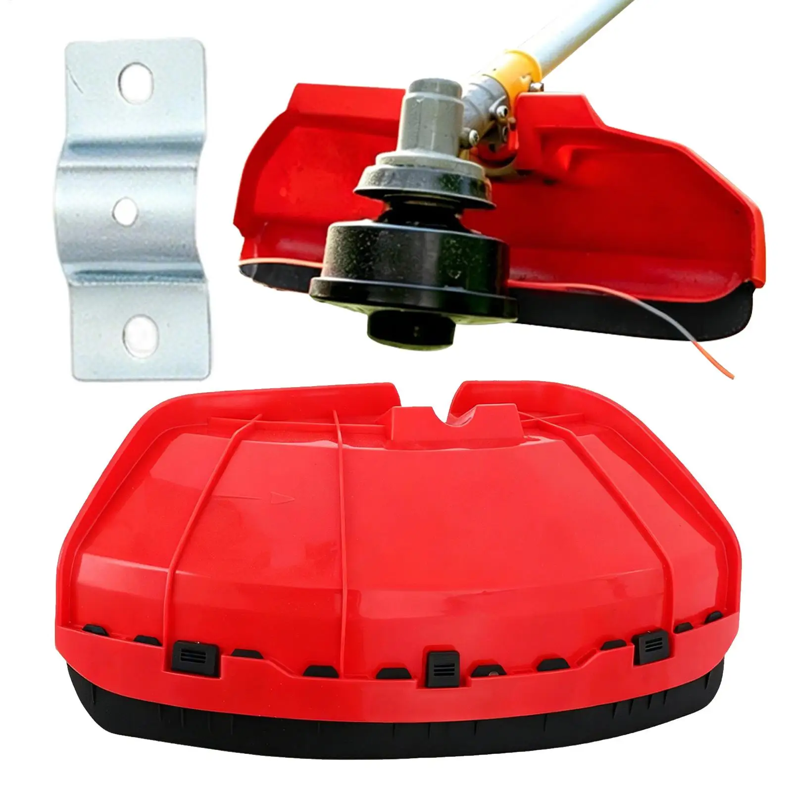 Lawn mower protective cover Garden Trimmer Guard Shield Brush Cutter Protection Cove​r Brush cutter Guard Clamp Plate