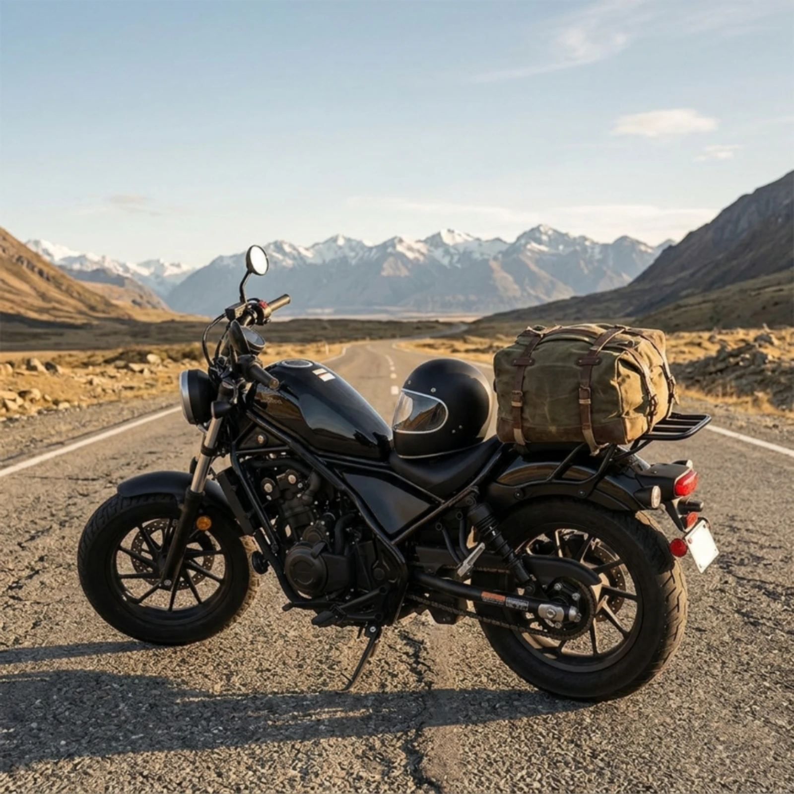 Rear Luggage Rack Cylindrical Motorcycle Rear Rack Long-Lasting Bolt-on for Motorcyclists, Commuting