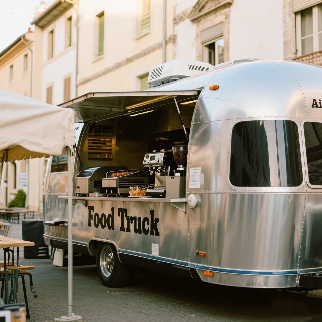 

Food Trucks Mobile Snack Cafe Trailers Mobile BBQ Hot Dog Kiosk Kitchen Machine Food Trailers