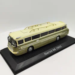 1:72 Scale Diecast Alloy Ikarus 66 Bus 1955 Toys Cars Model Classics Nostalgia Adult Collection Souvenir Gifts Static Display