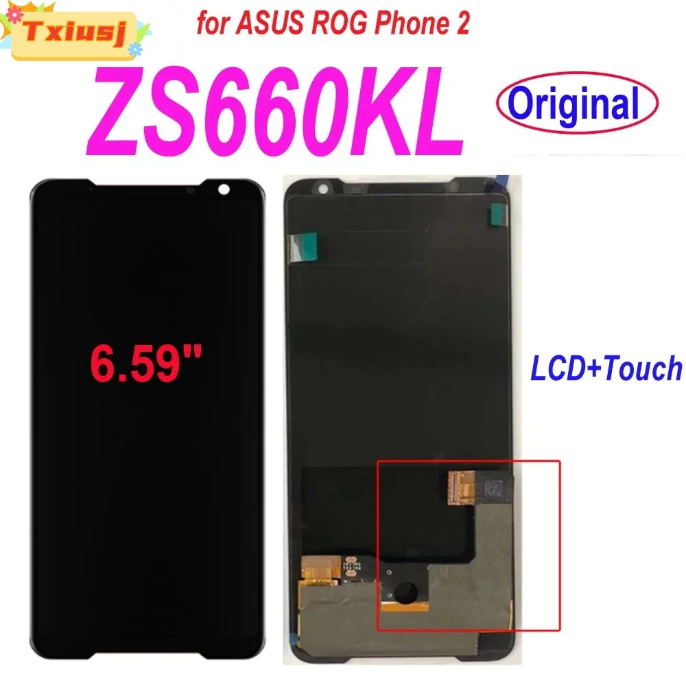 AMOLED LCD For ASUS ROG Phone 2 Phone 3 Phone 5 ZS660KL ZS600KL ZS661KS ZS673KS LCD Display Touch Screen Digitizer Assembly