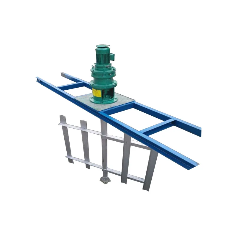 

Vertical double layer folding paddle mixer dosing stirring device flocculation pool