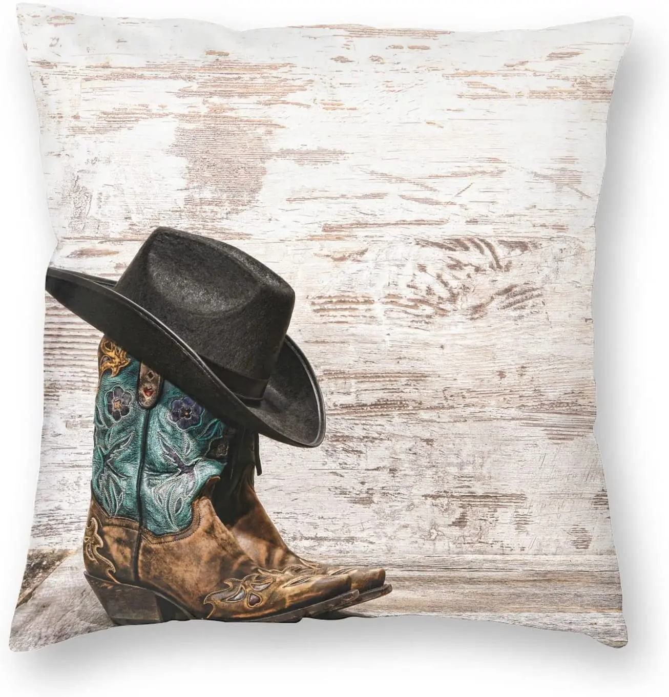 Rustic Western Bear Throw Pillows Cover 18X18 Inch Pack of 2, Wildlife Bear Cabin Pillow Covers Linen Square Cushion