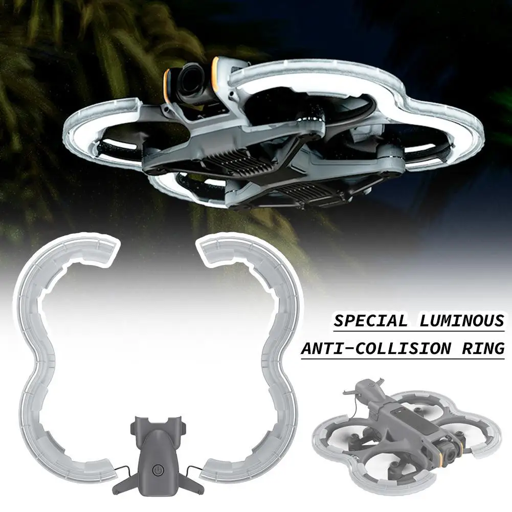 

FOR DJI Avata2 Luminous Anti-collision Protective TPU Material Lightweight Design With Seven Lights Modes Drone Accessories