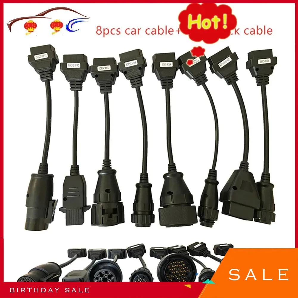 

Full Set Cables for Cars and Trucks TCS Pro Cables ( 8 Car Cables + 8 Trucks Cables ) Fast Drop Shipping