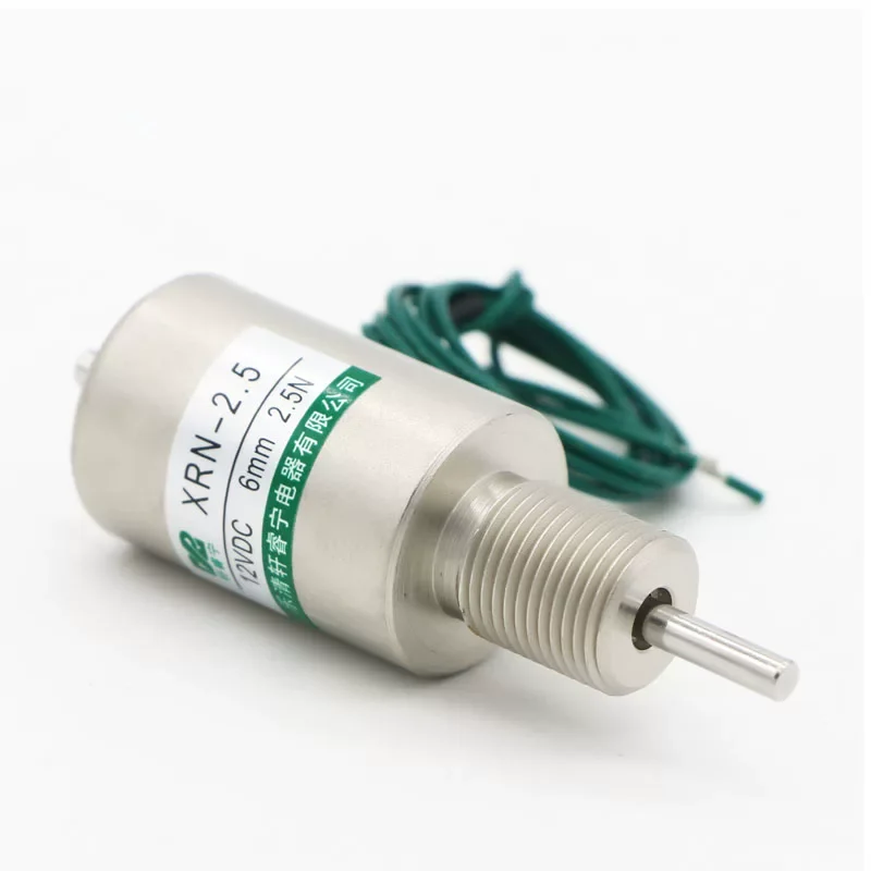 Circular Electromagnet Spiral Coil Tube Push Rod XRN-2.5 Stroke 6mm 14W DC 12V 24V Suction Force 250g