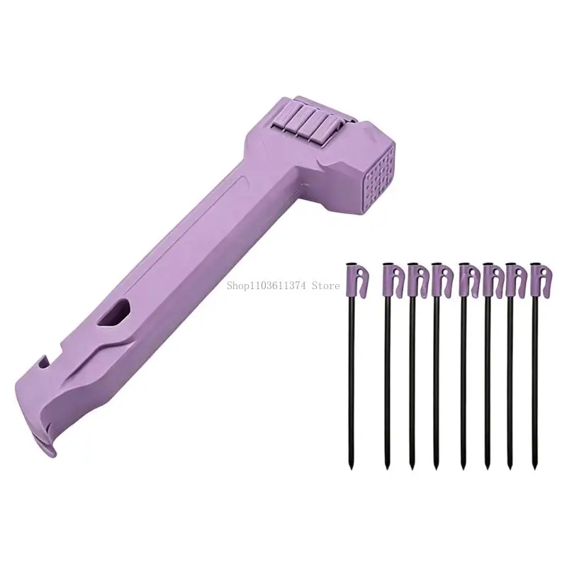  Camping Mallets Tent Peg Mallets with Peg Remover Multifunction Tent Mallets Outdoor Backpacking Mallets Camping Mallets