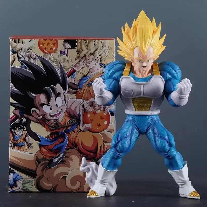 Anime Dragon Ball Figures Vegetto Action Figures Cultivate Muscles Posture Super Saiyan Figures PVC Toys Desktop Ornament Gifts