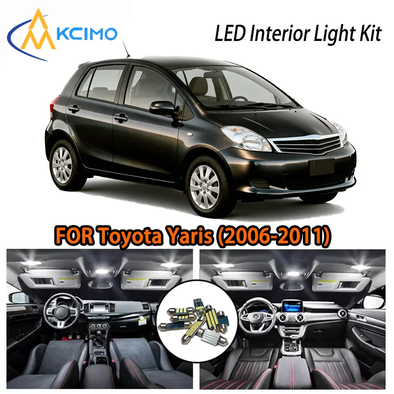 

KCIMO For Toyota Yaris 2006-2011 Interior LED Lights, 2 Options, City Compact Fit, Solid Quality, Bright Cabin