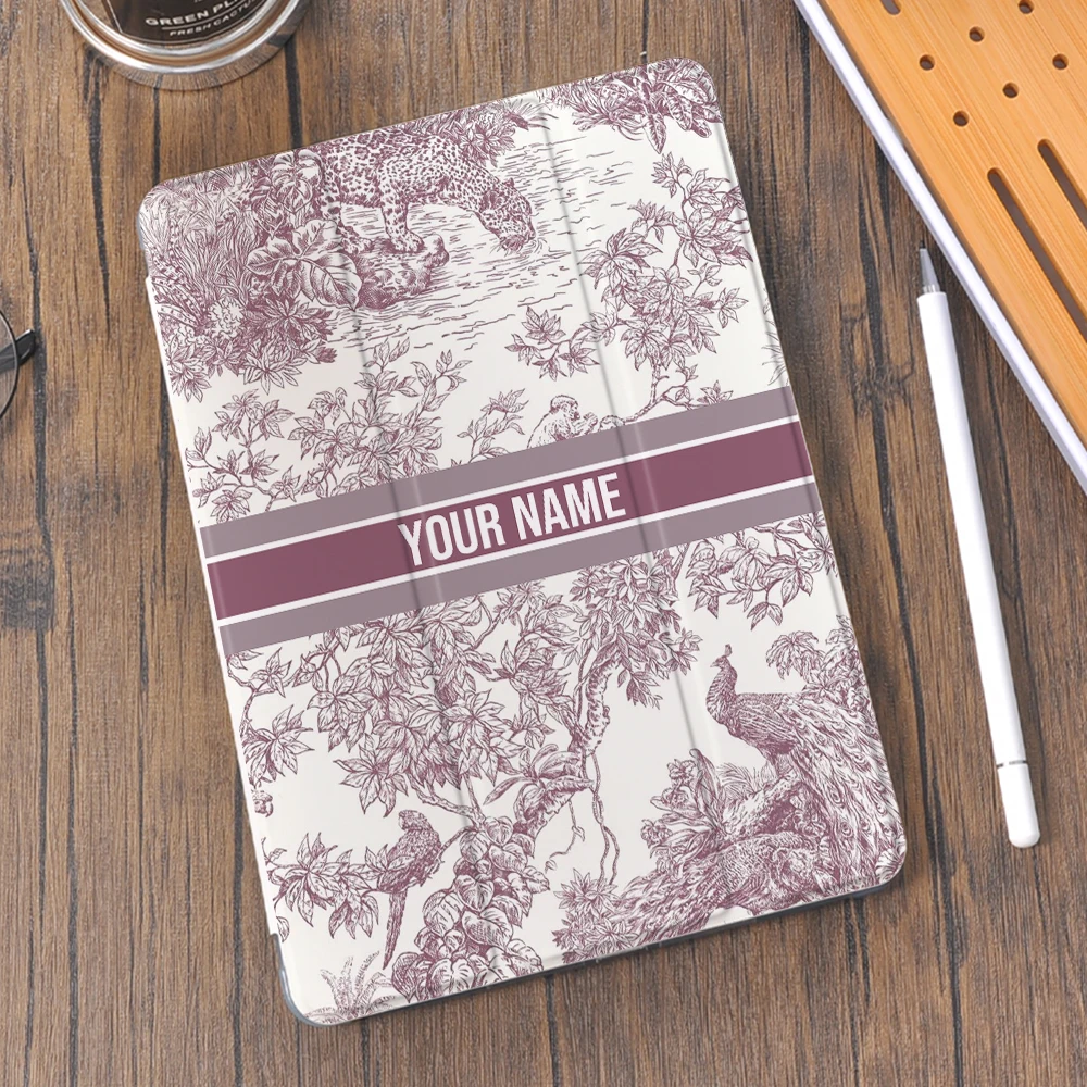 Trendy Brand Design Personalized Name for iPad Pro 11 Case 2022 10th 10.9 Air 5 Fundas Leather Case for 10.2 iPad 9th Generation