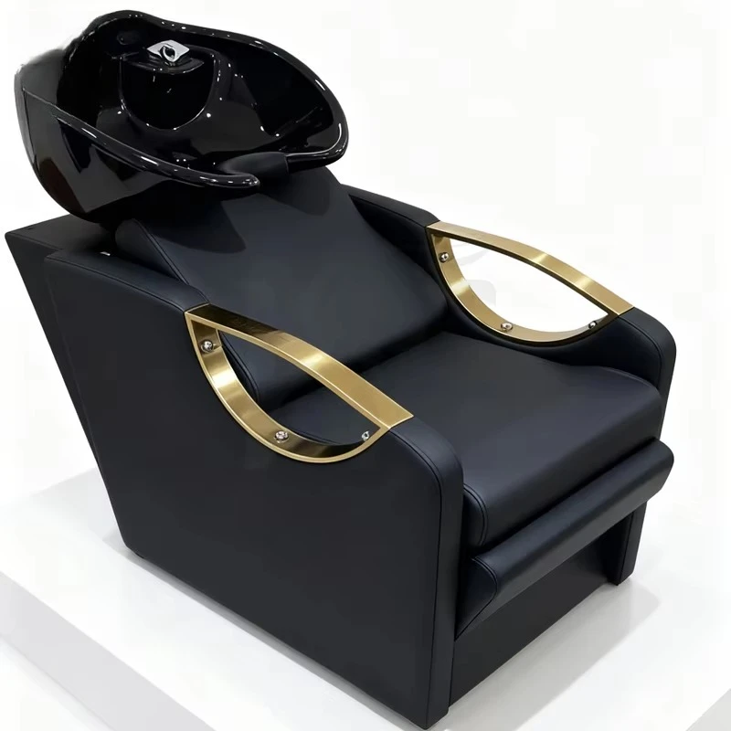 Luxury Modern Portable Hairdressing Equipment Metal Hairdressing Sink Shampoo Maker Salon Chair for Beauty & Barber Shops