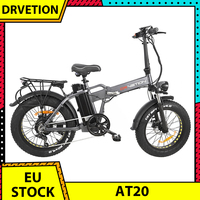 DrveTion AT20 Folding Electric Bike 20*4.0 inch Fat Tire 750W Motor E-Bike 45km/h Max Speed 48V 15Ah/10Ah Battery Disc Brake