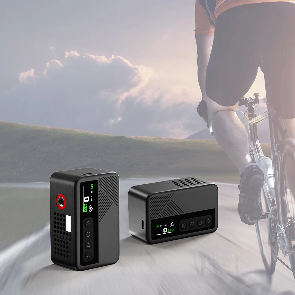NEWO BL07 Bike Pump 120PSI Auto Stop, Portable Electric Air Pump For Bicycle Tires With LCD Screen, Fast USB-C Charge