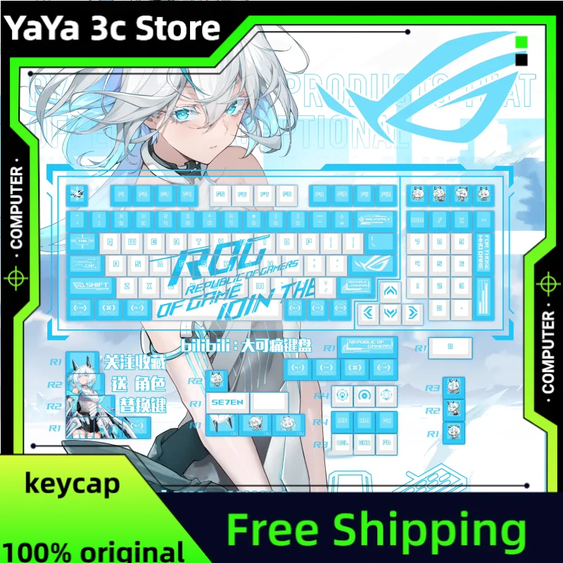 

Mifuny Anime Keycaps Cherry Profile Keycap Custom Gaming Pbt Key Caps For Rog Mx Switch Mechanical Keyboard Gaming Accessories