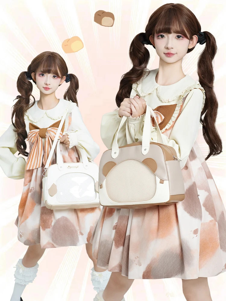 Cute Double-sided Use Transparent Itabag Lolita Shoulder Crossbody Bag Versatile Women's Handbag