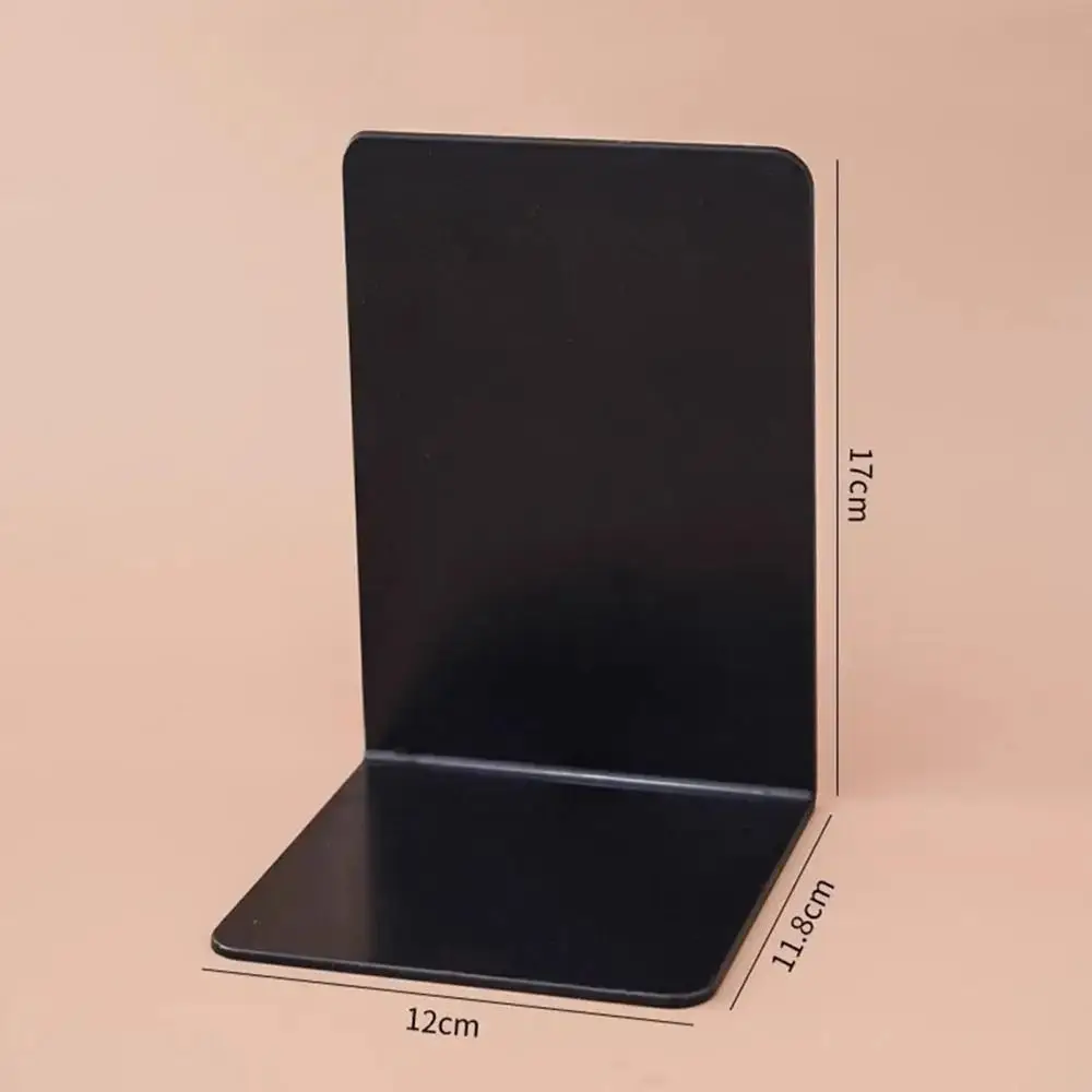 1/2Pcs L-Shaped Simple Bookend Thickened with Anti-slip Design Desk Bookshelf Decorative Plastic Book Stoppers Holders