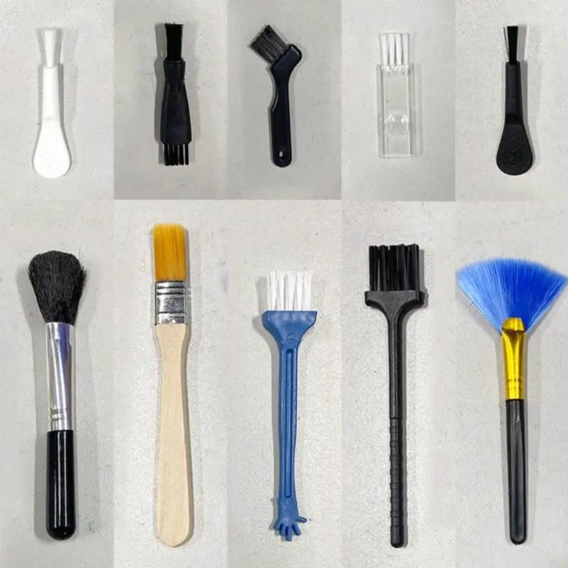 U2JC Home Essential 10Piece Soft Bristles Brush Set Dust Removal for Efficient Cleaning Tasks