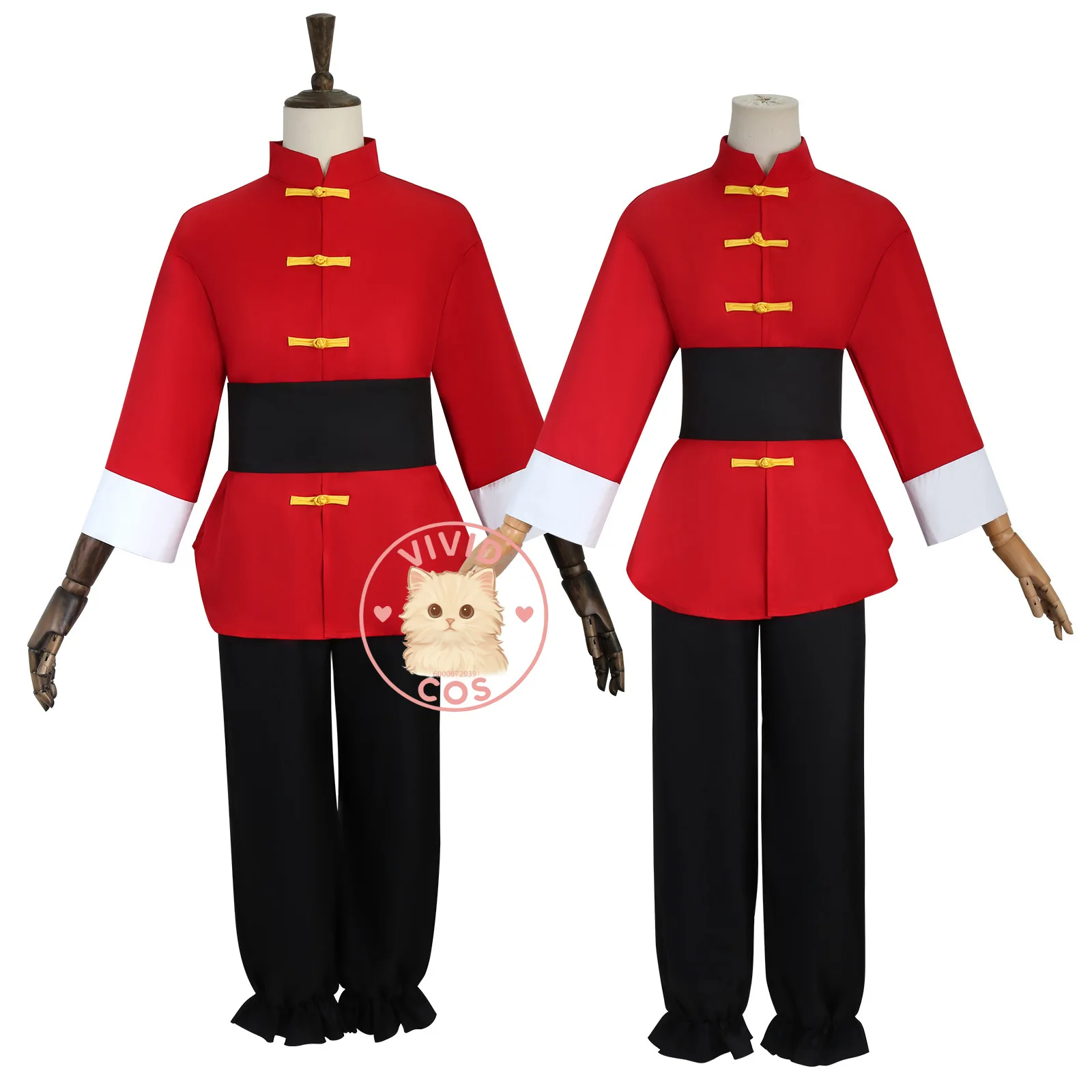 أزياء Ranma 1⁄2 التنكرية المشهورة لفنون الرسوم المتحركة، لعب الأدوار الكلاسيكية للرجال والنساء، حفلة الهالوين الهزلية للبالغين #2