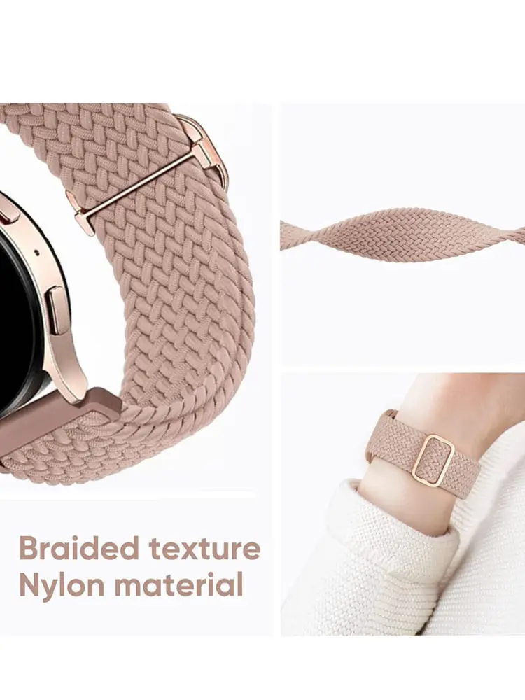 3 Stuks 18/20/22 Mm Quick Release Nylon Band Gevlochten Lus Voor Samung/Huawei/Garmin Smart Horloge Voor Vrouw Man Armbanden Polsband - afbeelding 2