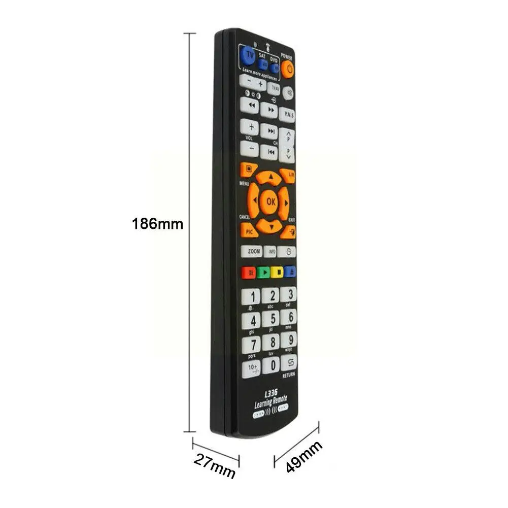 Universal IR L336 TV Remote Control 42-key Learning Smart Remote Control For TV CBL DVD SAT STB DVB HIFI TV BOX VCR STR-T