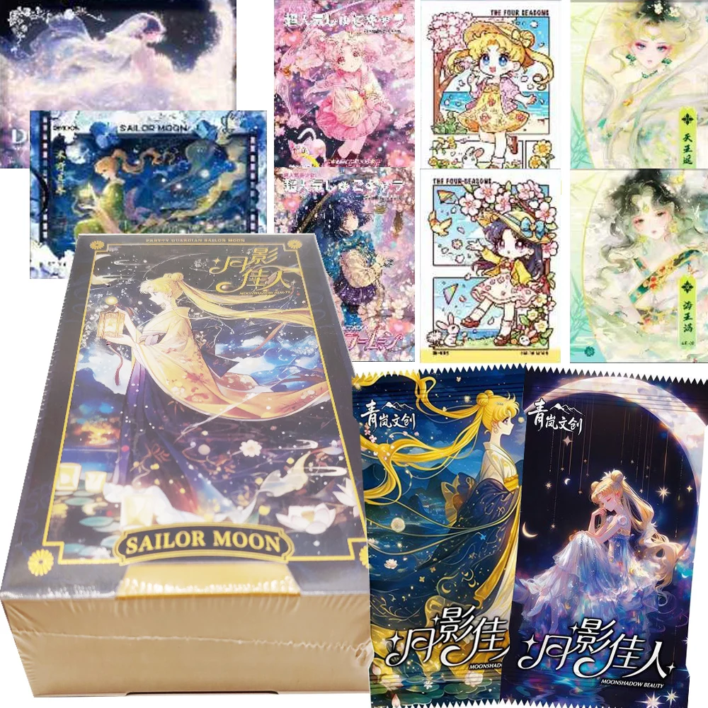 

Коллекционная карточка «Сейлор Мун»: Ами Мицуно, Усаги Цукино — Аниме, Q-версия, мультяшный милый персонаж, с золотым тиснением, подарочная