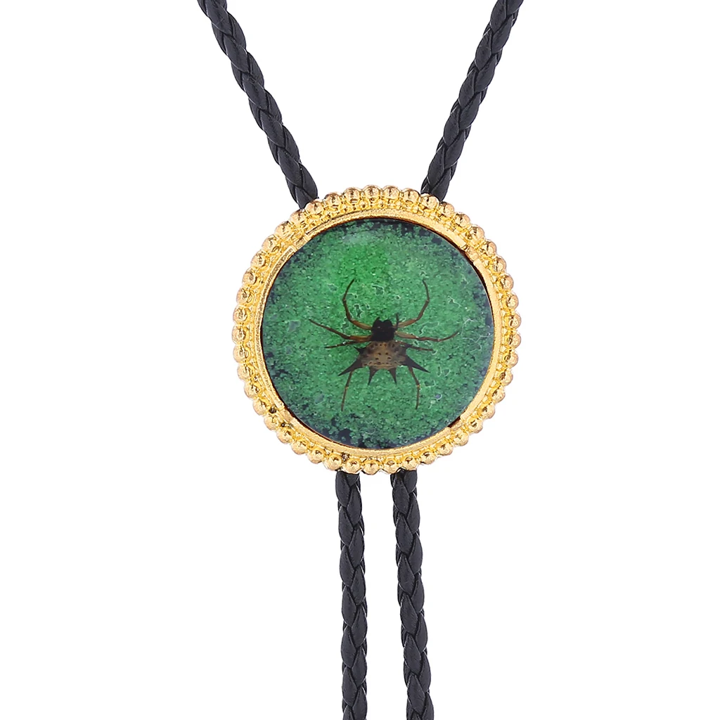 New European and American fashion golden spider bolo tie