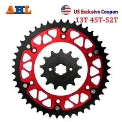 Motorcycle 13T 45T 46T 47T 48T 49T 51T 52T Front & Rear Sprocket For HONDA CRF150F CRF230F CRF230 Easy Enduro Trail CRF 150 230