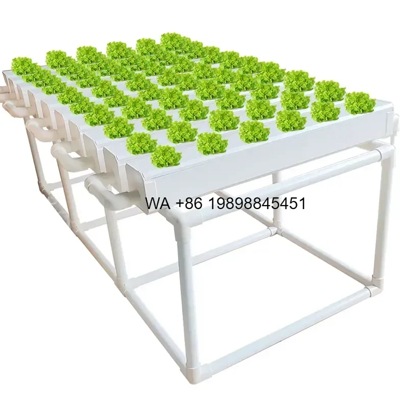 Wmwmnu PVC NFT Gutter Hydroponics System Automatic Growing Strawberry Commercial Pipeline Flat Channel for Hydroponic Garden