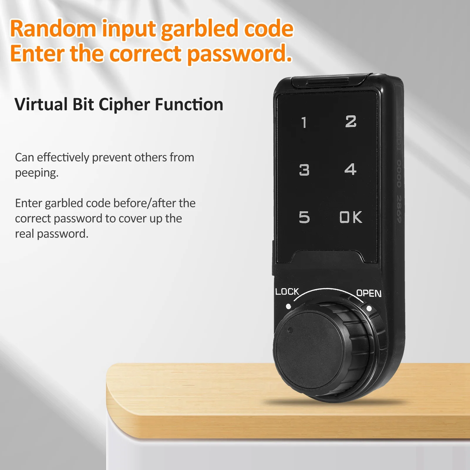 T9 Intelligent  Combination Lock Plastic Panel Combination Lock Drawer Combination Lock Locker Lock