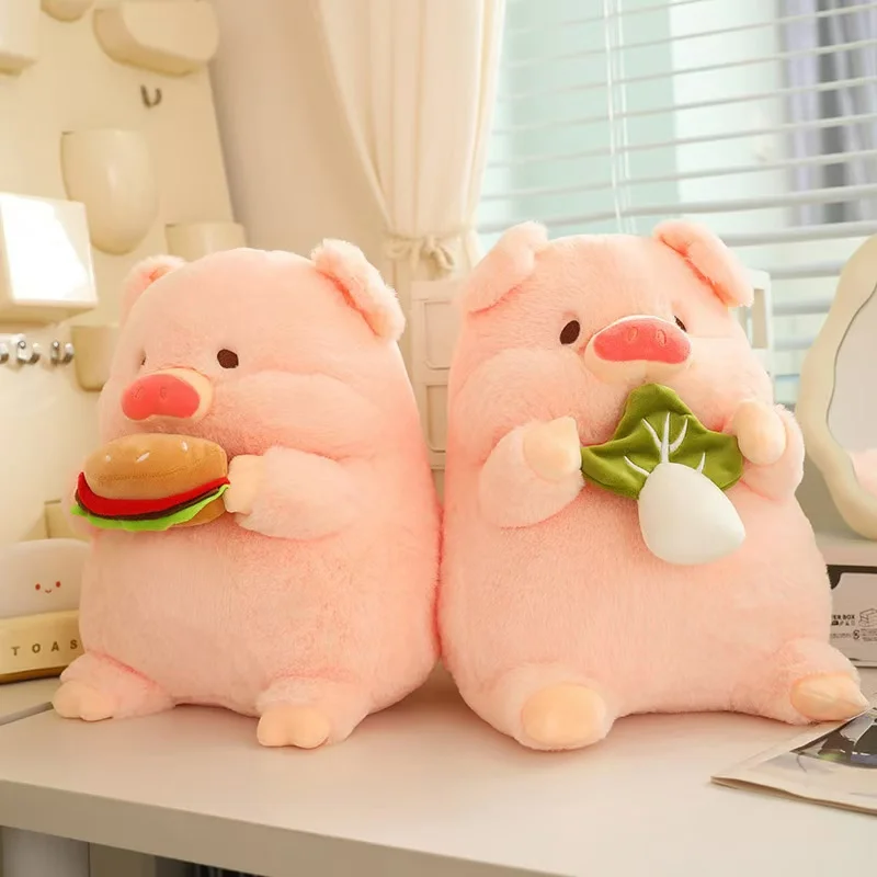 20/30cm Burger Cabbage Pig Doll Anime Pluszowa zabawka Śliczna lalka Wypchane zwierzę Miękka lalka Pluszowa świąteczna prezent na Święto Dziękczynienia