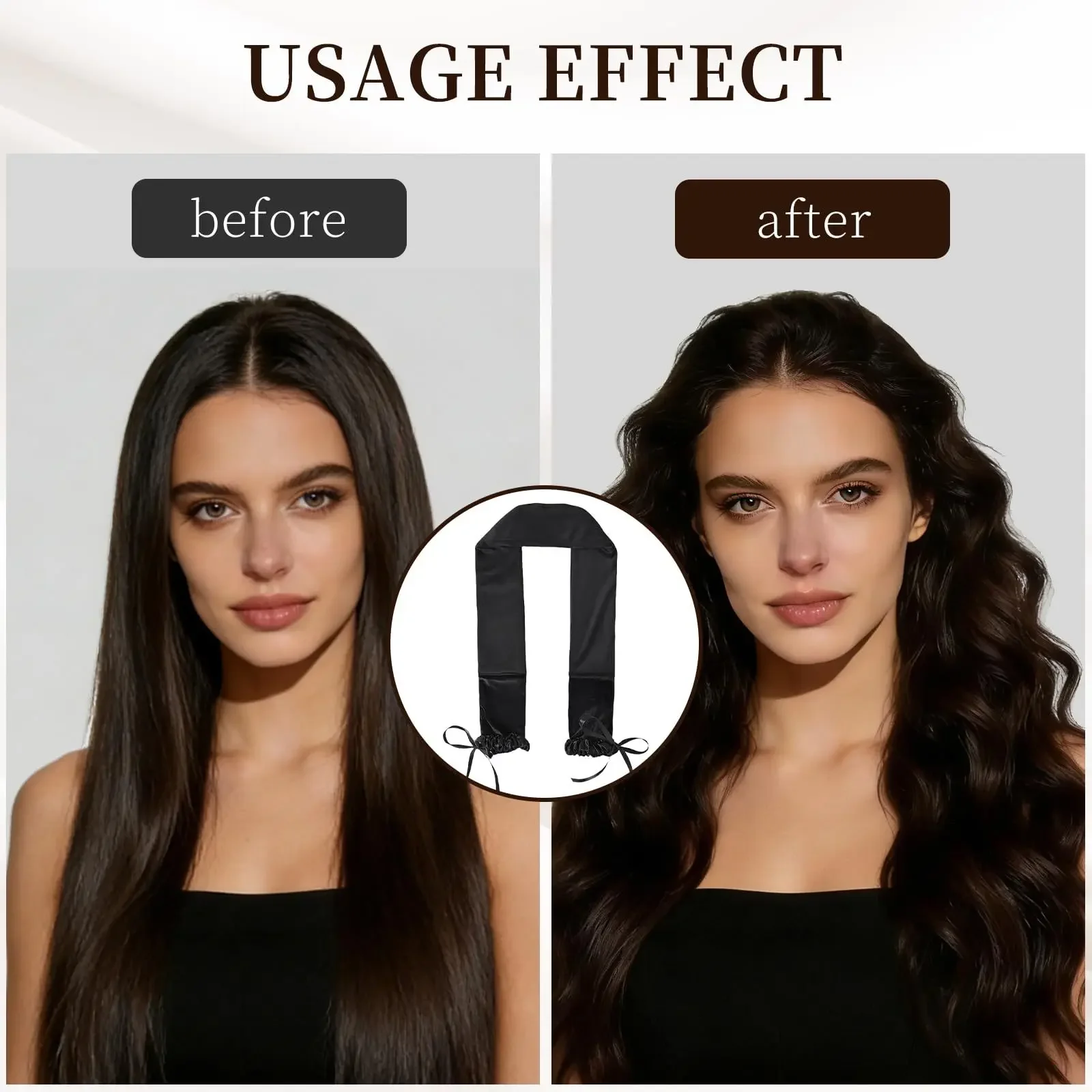 Manual Heatless Curling Wand Attachment for All Hair Types Volume Waves No Curler Salon Use Rollers DIY Styling Tools