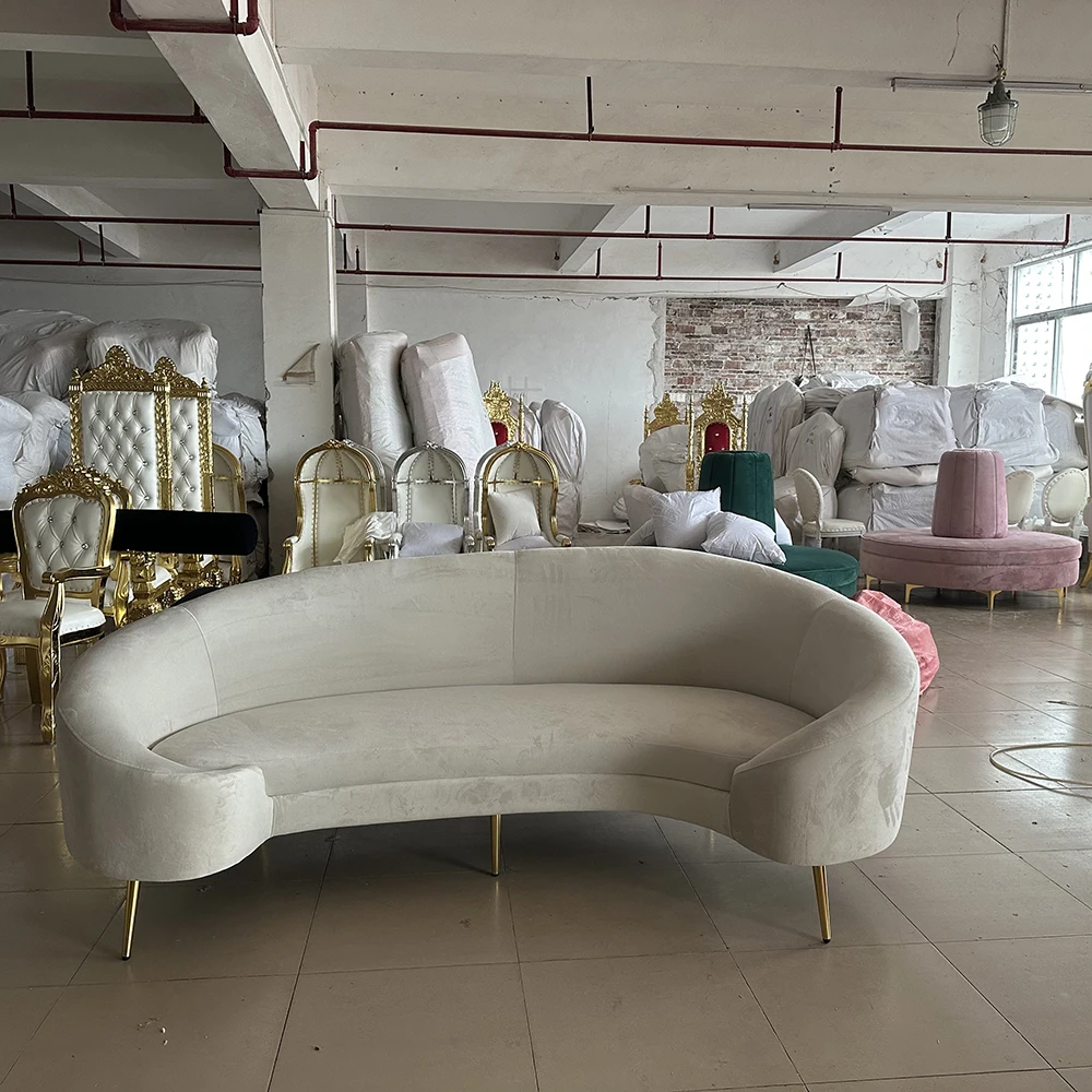 Factory Price Velvet Metal Sofa Legs Sectional Sofa Sets Luxury Living Room Sofas