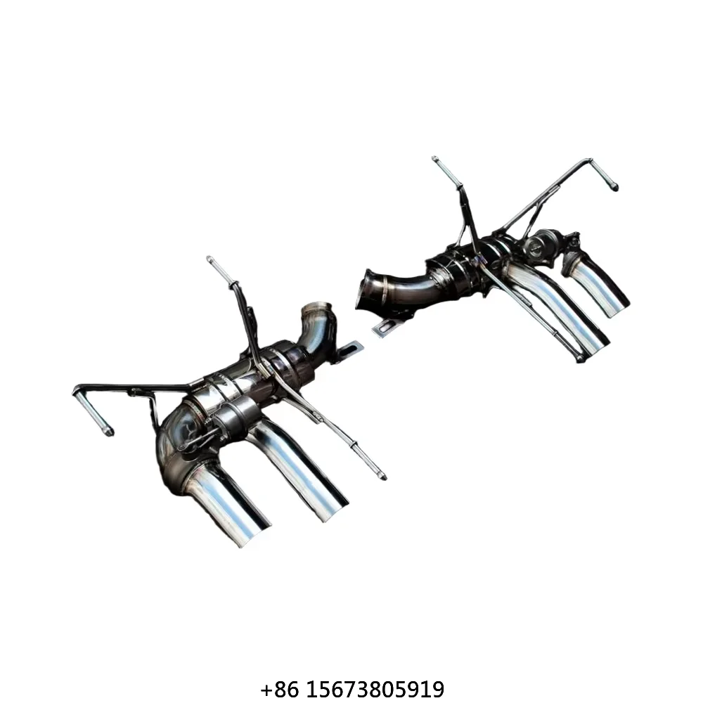 

Auto Supersport Valved Titanium Rear Section for F12 Berlinetta 6.3 V12 Sound Control Muffler Axle BackCustomed